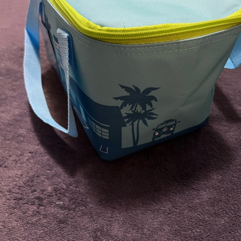 NWT Sets of 2-Trader Joe's Insulated Lunch Bags - Coral and Blue - Picture 9 of 9